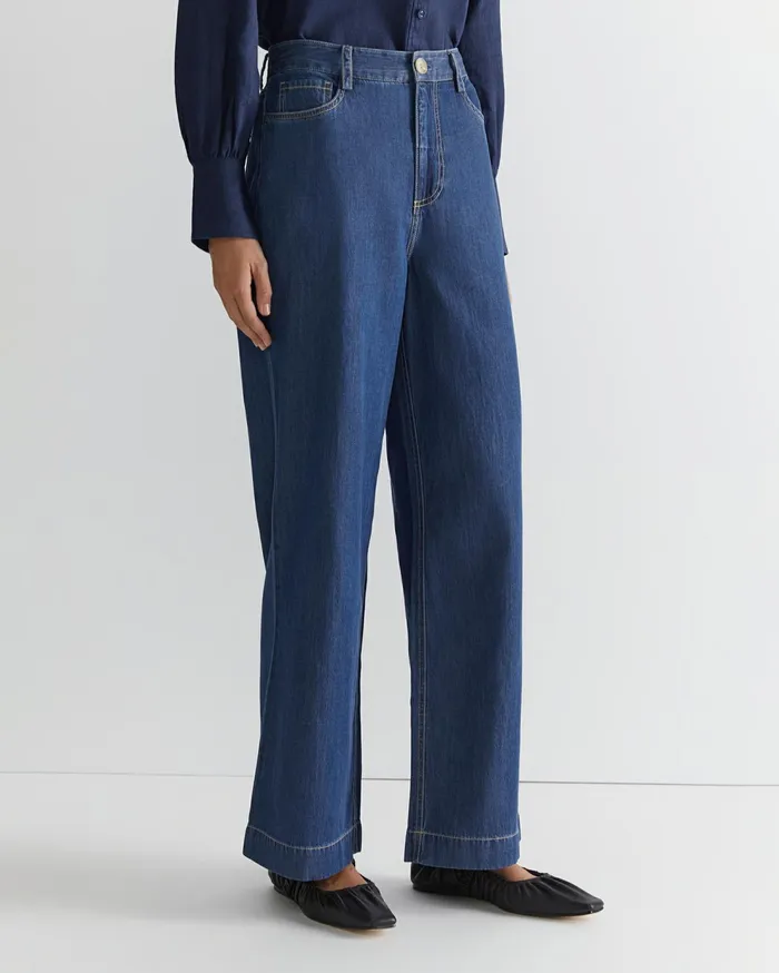 Sportscraft Tuva Denim Wide Leg Pant Denim Women Pants
