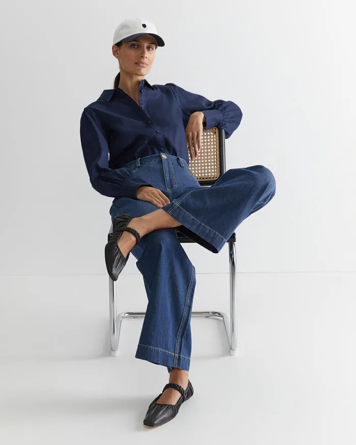 Sportscraft Tuva Denim Wide Leg Pant Denim Women Pants
