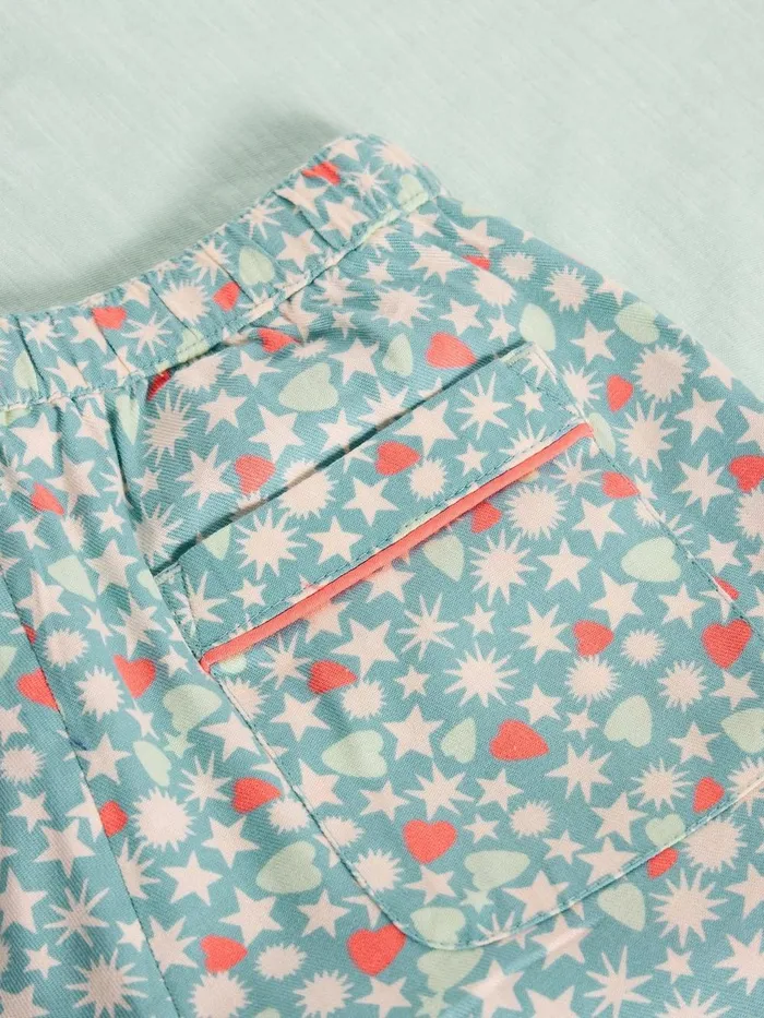 Spots PJ Set Blue Multi Kids White Stuff Pyjamas