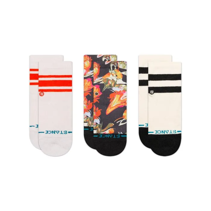 Stance Baby and Toddler Crew Socks 3 Pack Torque 8211 Pink Kids Baby and Toddler