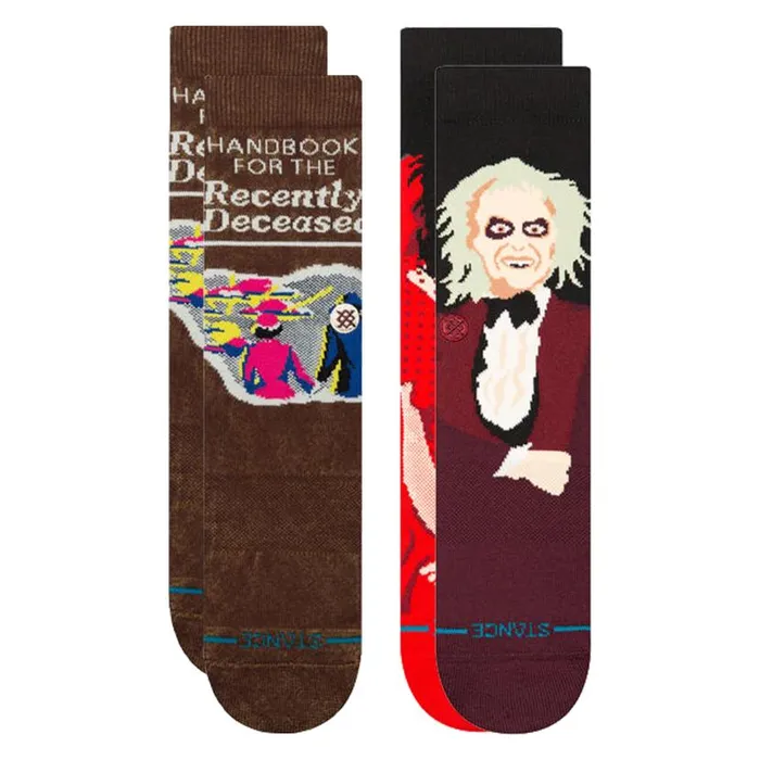 Stance Beetlejuice X Stance Crew Socks Set Multi MenWomen Crew