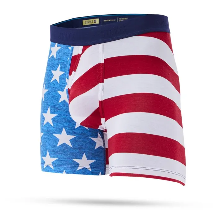 Stance Butter Blend Boxer Brief With Wholester The Fourth 8211 Blue Men Boxers and Briefs
