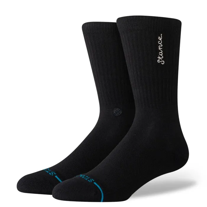 Stance Cotton Crew Socks Palomino 8211 Black MenWomen Crew