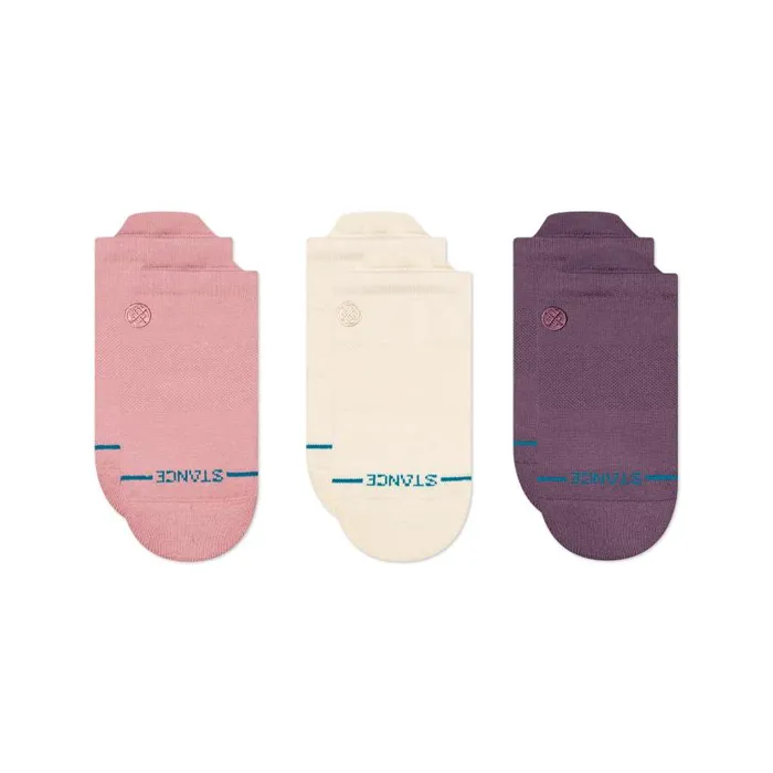 Stance Icon Low Tab Socks 3 Pack Pink MenWomen Tab