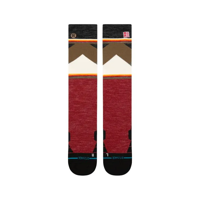 Stance Jimmy Chin X Stance Ultralightwool Snow Otc Socks Red WomenMen Over The Calf