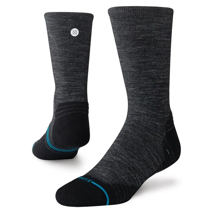 Stance Light Performance Wool Crew Socks Light Wool 8211 Black MenWomen Crew