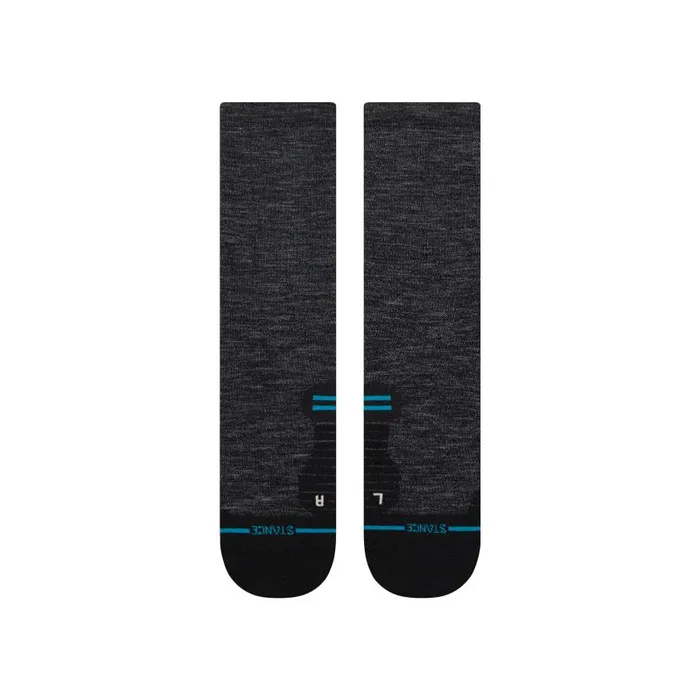 Stance Light Performance Wool Crew Socks Light Wool 8211 Black MenWomen Crew