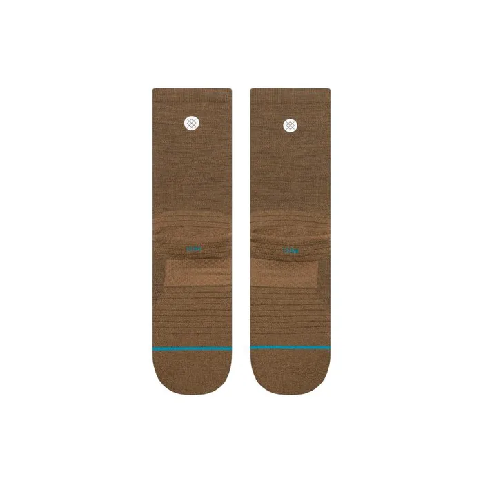 Stance Light Performance Wool Crew Socks Lt Iconic 8211 Brown MenWomen Crew