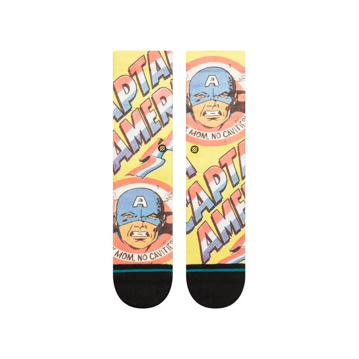 Stance Marvel X Stance Poly Crew Socks Yellow Kids Kids