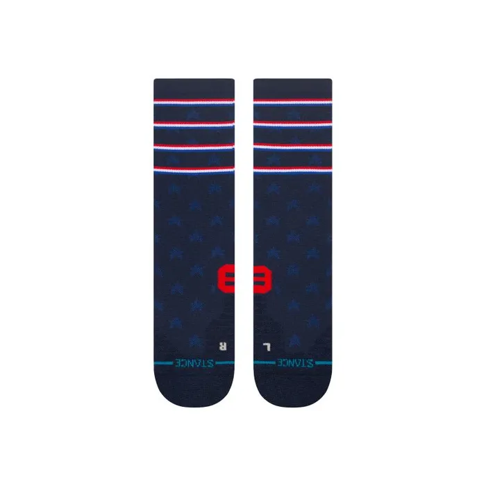 Stance Medium Performance Crew Socks Independence 8211 Navy MenWomen Crew