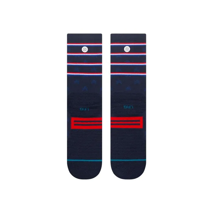Stance Medium Performance Crew Socks Independence 8211 Navy MenWomen Crew