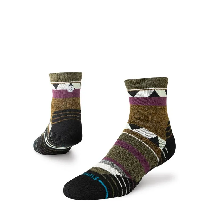Stance Medium Performance Wool Quarter Socks Climbers 8211 Green MenWomen Quarter