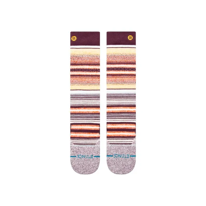 Stance Medium Performance Wool Snow Otc Socks Curren 8211 Wine Men Over The Calf