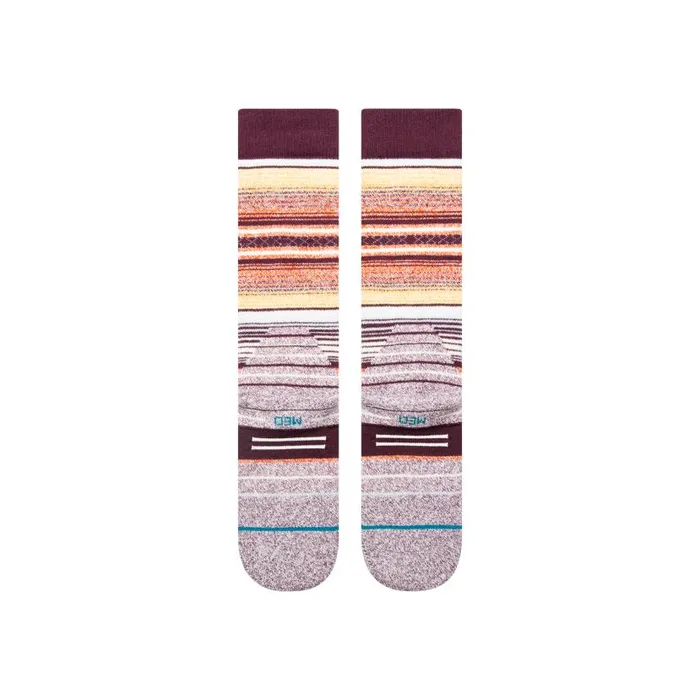 Stance Medium Performance Wool Snow Otc Socks Curren 8211 Wine Men Over The Calf