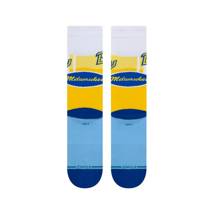 Stance Milwaukee Brewers City Connect Crew Socks White MenWomen Crew