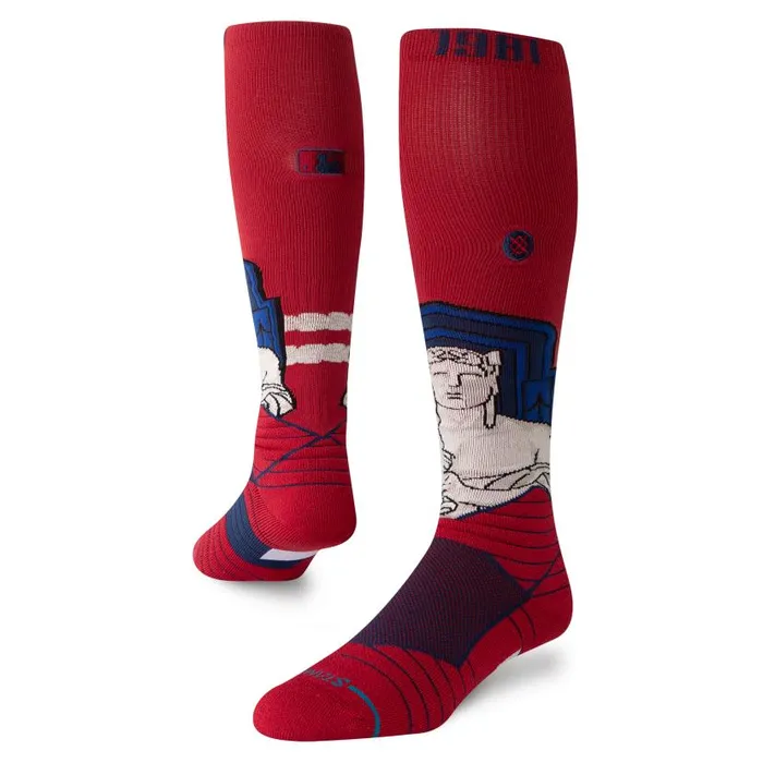 Stance Mlb Cleveland Guardians 2024 City Connect Otc Socks Cleveland Guardians 8211 Red WomenMen Over The Calf