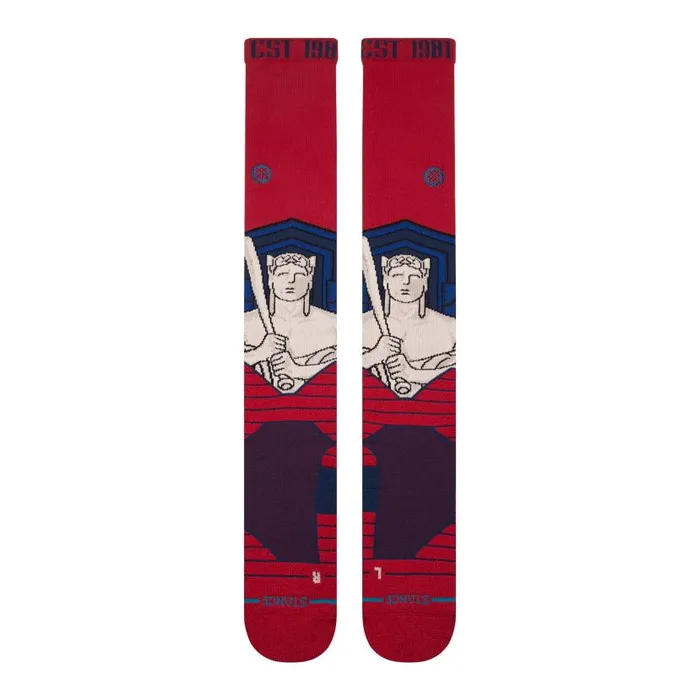 Stance Mlb Cleveland Guardians 2024 City Connect Otc Socks Cleveland Guardians 8211 Red WomenMen Over The Calf
