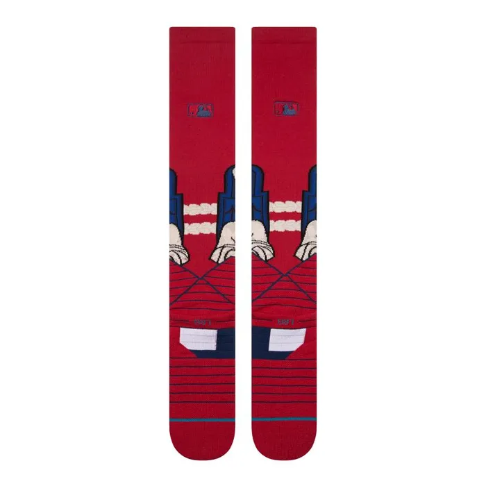 Stance Mlb Cleveland Guardians 2024 City Connect Otc Socks Cleveland Guardians 8211 Red WomenMen Over The Calf