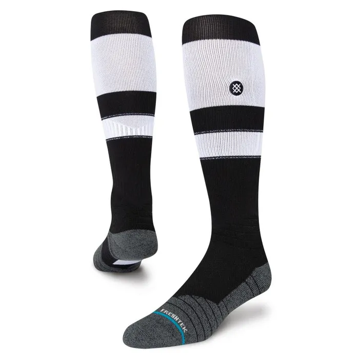 Stance Mlb Diamond Pro Stripes Otc Socks Blackwhite WomenMen Over The Calf