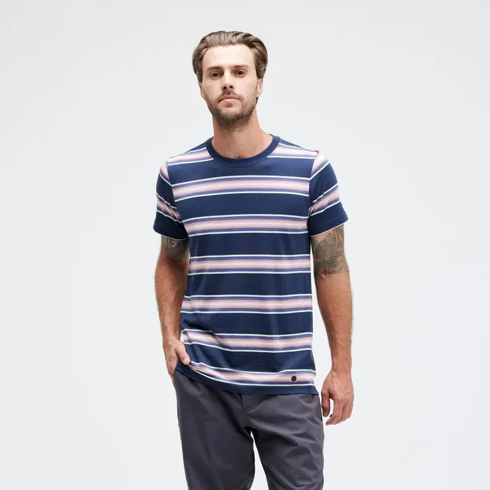 Stance Premiere Tee With Butter Blend Whitenavy Men Shirts and Tees