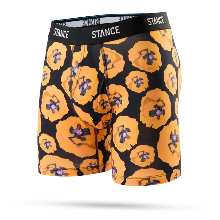 Stance Stance Poly Boxer Brief Poppyland 8211 Orange Men Boxers and Briefs