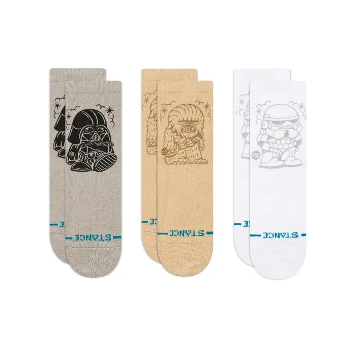 Stance Star WarsStance Baby and Toddler Crew Socks 3 Pack Star Wars 8211 Black Kids Baby and Toddler