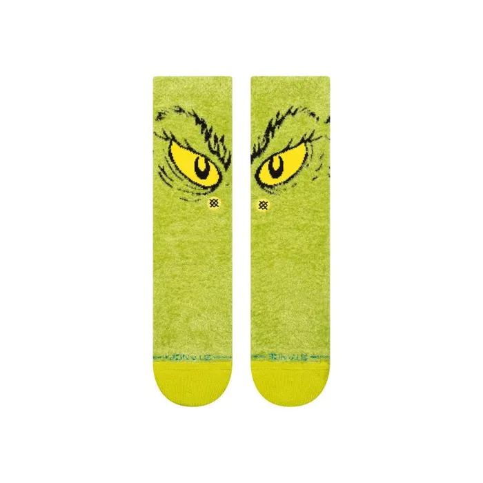 Stance The Grinch X Stance Da Da Dagrinch Cozy Poly Crew Socks Green MenWomen Crew