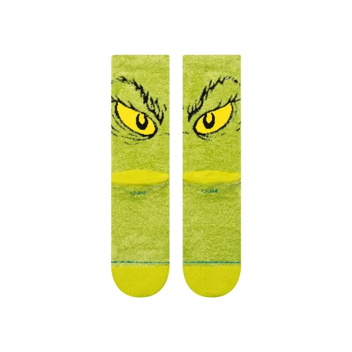 Stance The Grinch X Stance Da Da Dagrinch Cozy Poly Crew Socks Green MenWomen Crew