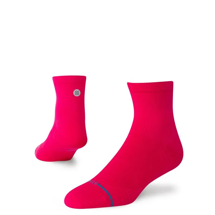 Stance Ultralight Performance Quarter Socks Iconic 8211 Magenta MenWomen Quarter