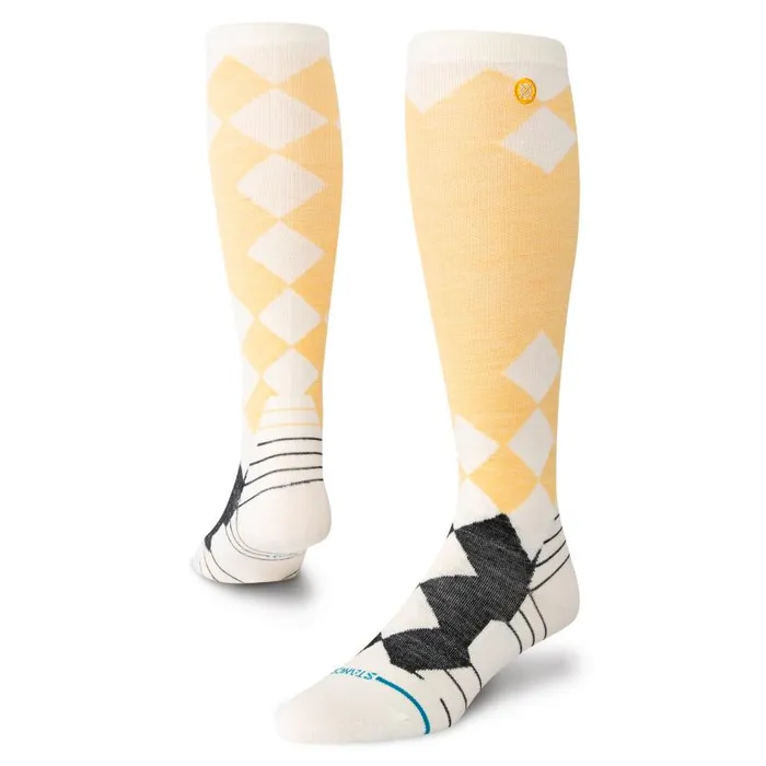 Stance Ultralight Performance Wool Snow Otc Socks Dymound 8211 Cream Men Over The Calf