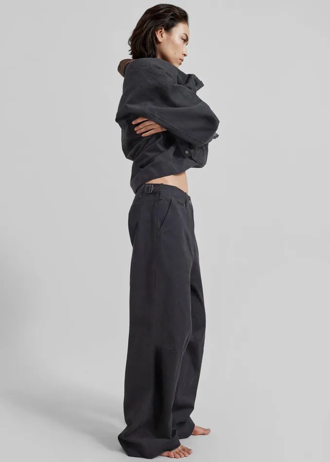 Stevan Denim Trousers 8211 Charcoal Women The Frankie Shop Clothing