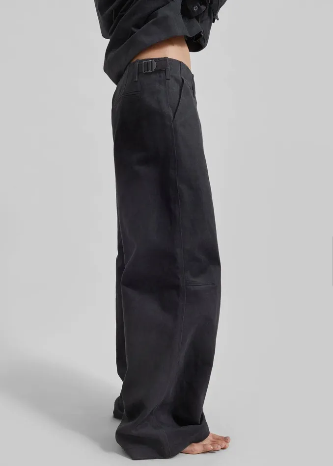Stevan Denim Trousers 8211 Charcoal Women The Frankie Shop Clothing