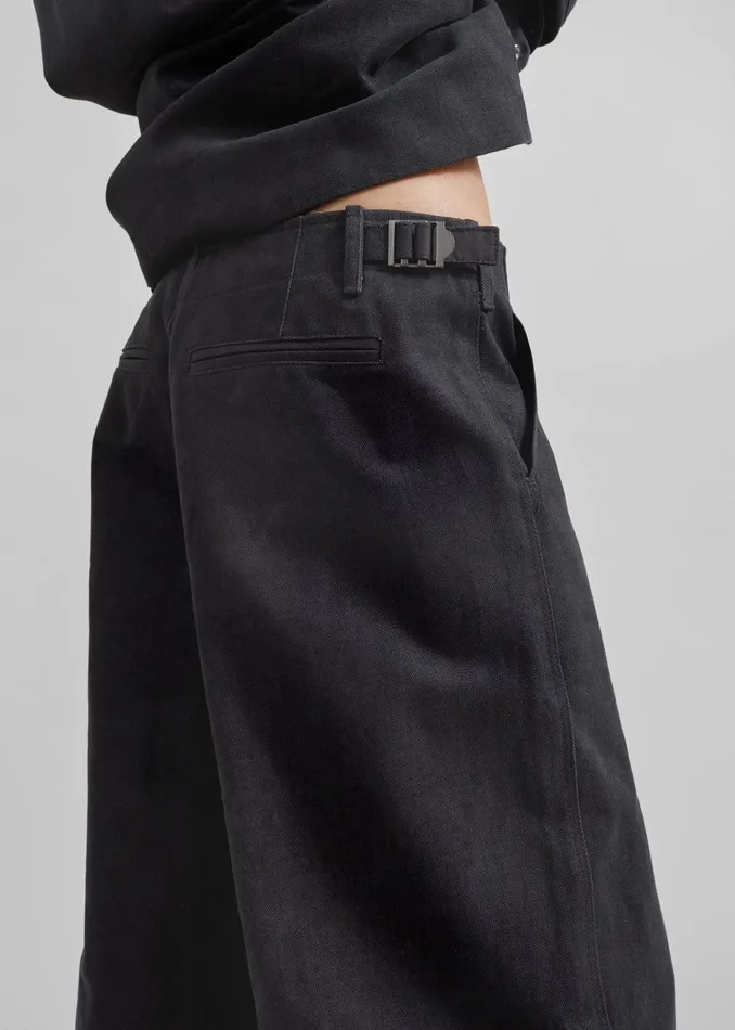 Stevan Denim Trousers 8211 Charcoal Women The Frankie Shop Clothing