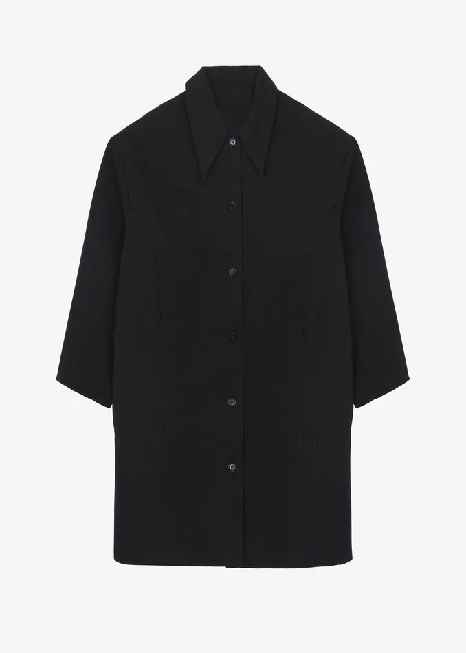 Stevie Peacoat 8211 Black Women The Frankie Shop Clothing