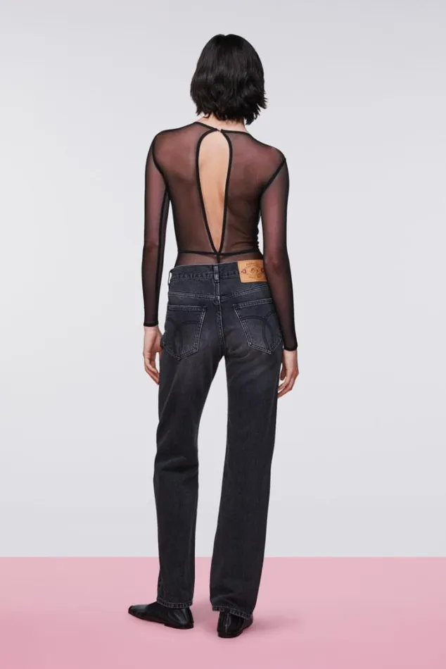 Straight Fit Jeans Black Black Women Fiorucci Straight Fit Jeans Black Black Women Fiorucci
