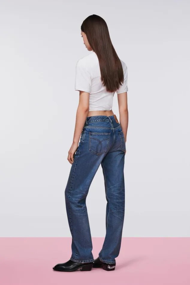 Straight Fit Jeans Mid Blue Mid Blue Women Fiorucci Straight Fit Jeans Mid Blue Mid Blue Women Fiorucci