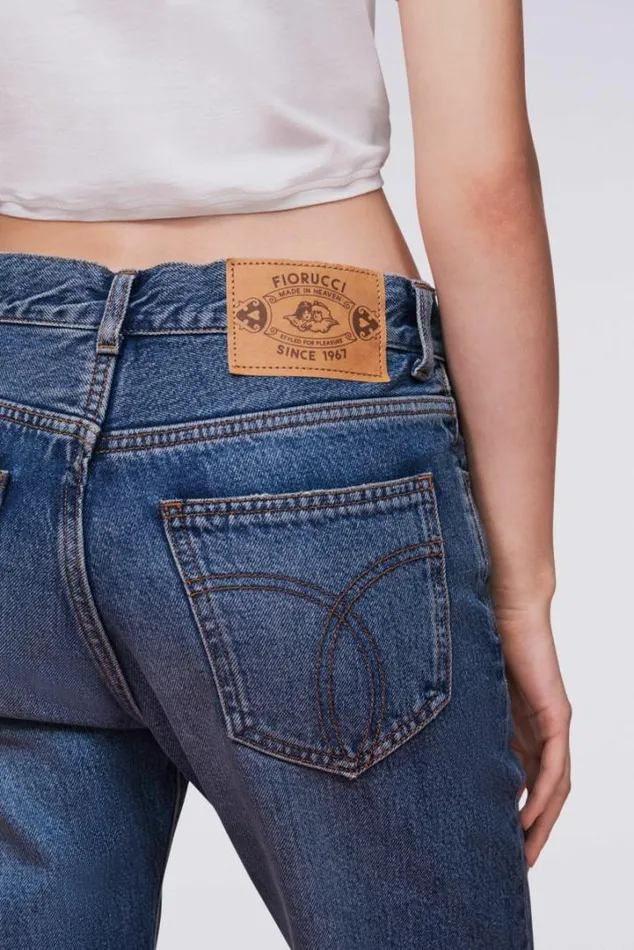 Straight Fit Jeans Mid Blue Mid Blue Women Fiorucci Straight Fit Jeans Mid Blue Mid Blue Women Fiorucci