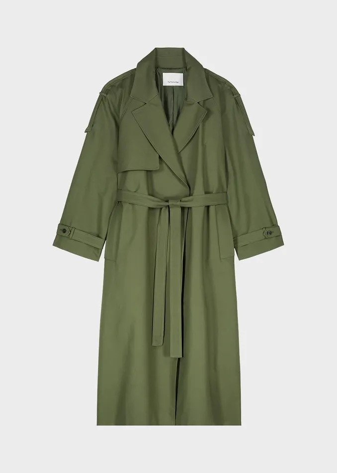 Suzanne Trench Coat 8211 Olive Women The Frankie Shop Outerwear