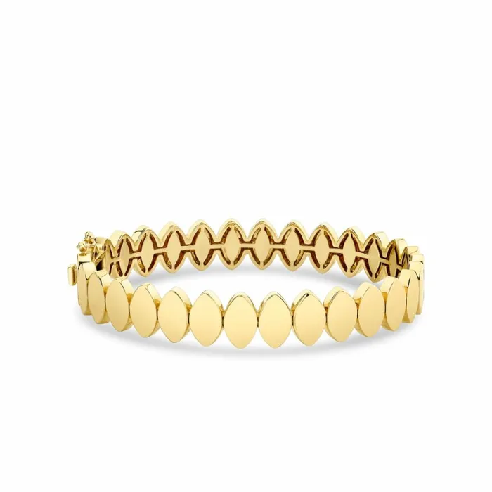Sydney Evan Bangles Pure Gold Marquise Eye Hinge Bangle 8211 Women