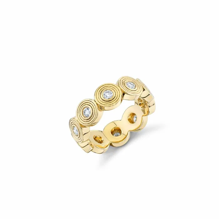 Sydney Evan Eternity Rings Gold and Diamond Fluted Eternity Ring 8211 Women