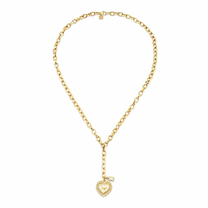 Sydney Evan MultiCharm Necklaces Gold and Diamond Love Quartz Marquise Eye Heart Necklace 8211 Women