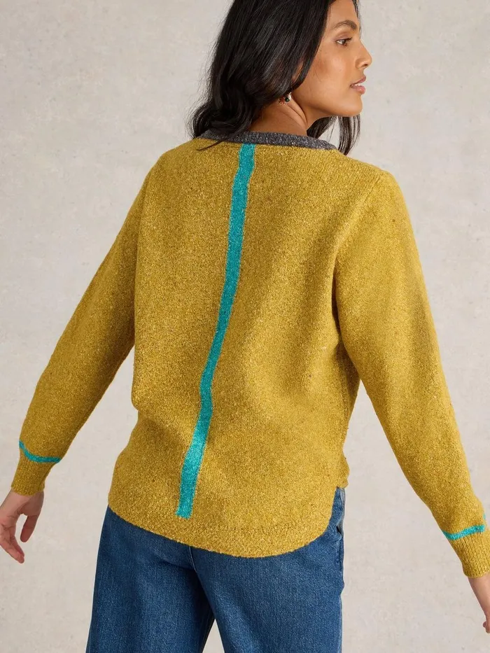 TALIA NEP JUMPER Chartreuse Multi Women White Stuff Knitwear TALIA NEP JUMPER Chartreuse Multi Women White Stuff Knitwear