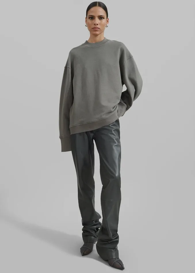 Talia Sweatshirt 8211 Light Khaki Women The Frankie Shop Clothing