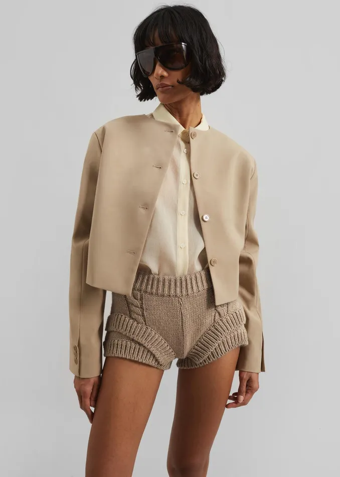 Tamsin Top 8211 Beige Women The Frankie Shop Clothing