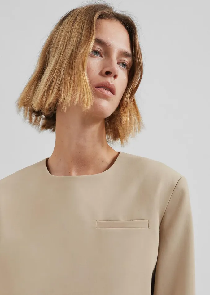 Tamsin Top 8211 Beige Women The Frankie Shop Clothing