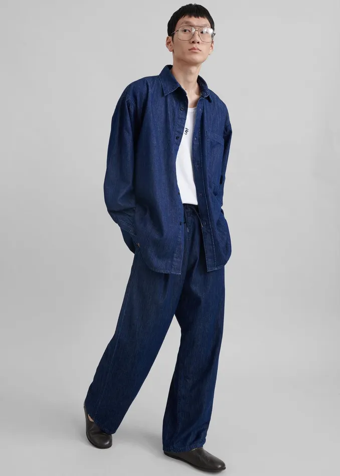Tanner Denim Shirt 8211 Raw Wash Men The Frankie Shop Clothing