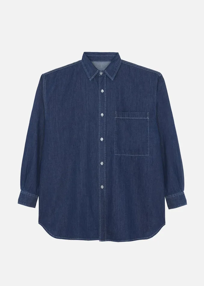 Tanner Denim Shirt 8211 Raw Wash Men The Frankie Shop Clothing