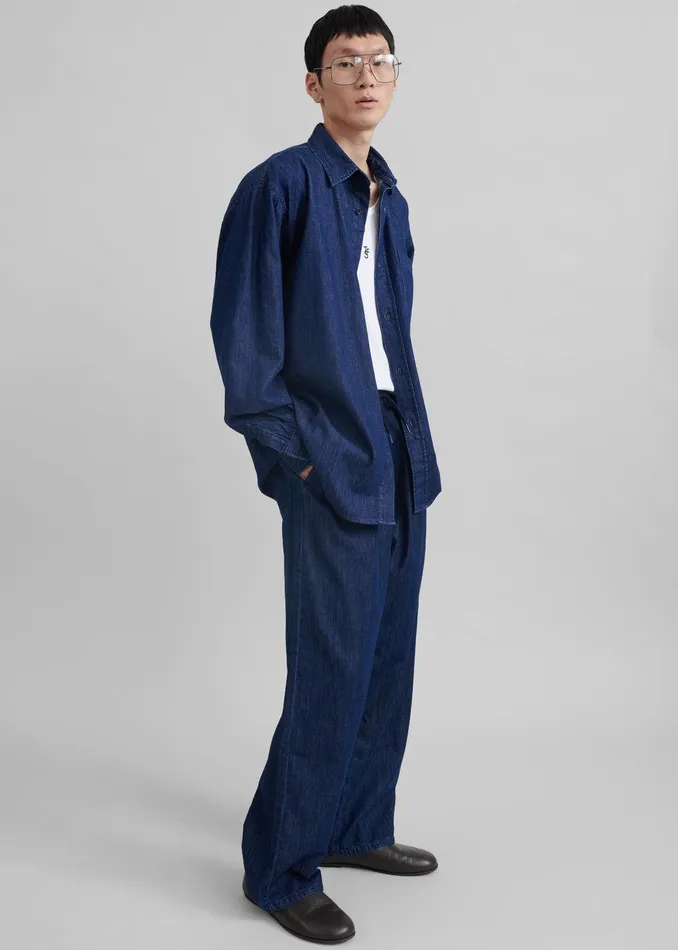 Tanner Denim Shirt 8211 Raw Wash Men The Frankie Shop Clothing