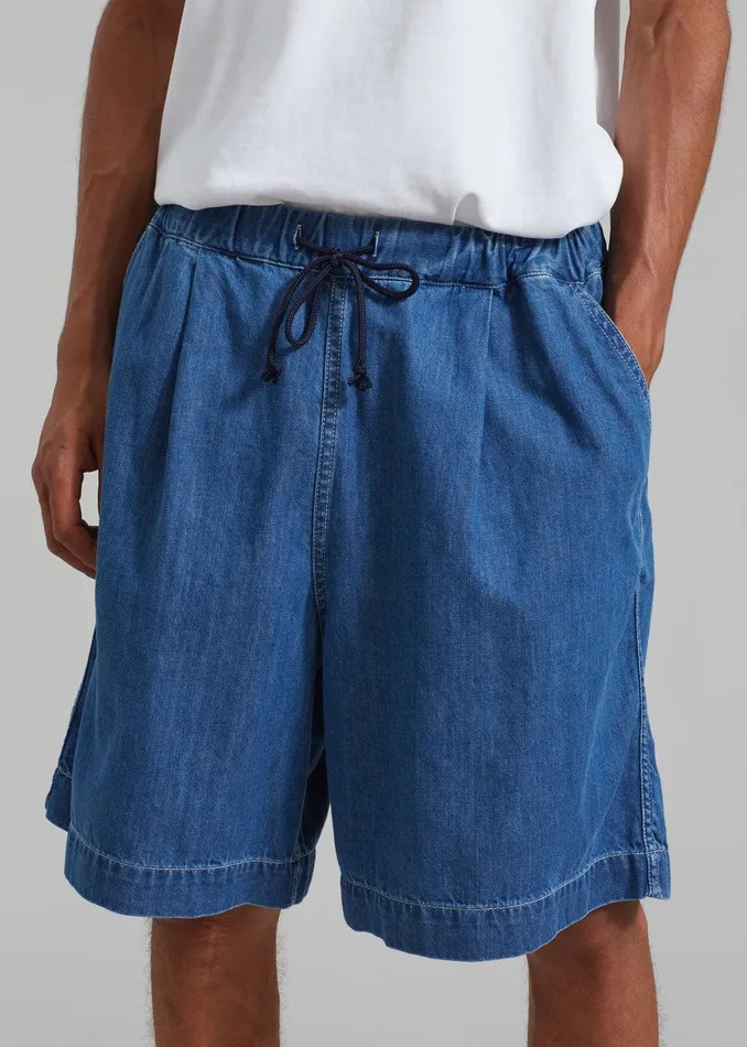 Tanner Denim Shorts 8211 Medium Wash Men The Frankie Shop Clothing