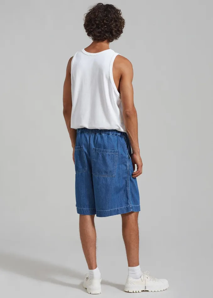 Tanner Denim Shorts 8211 Medium Wash Men The Frankie Shop Clothing